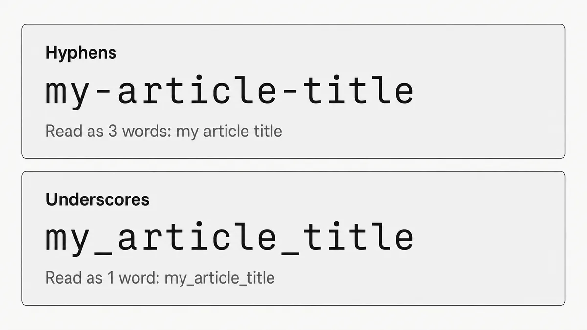 Hyphens vs. Underscores in URLs: What Google Actually Recommends